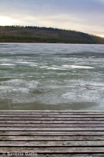 A frozen lake in Finland